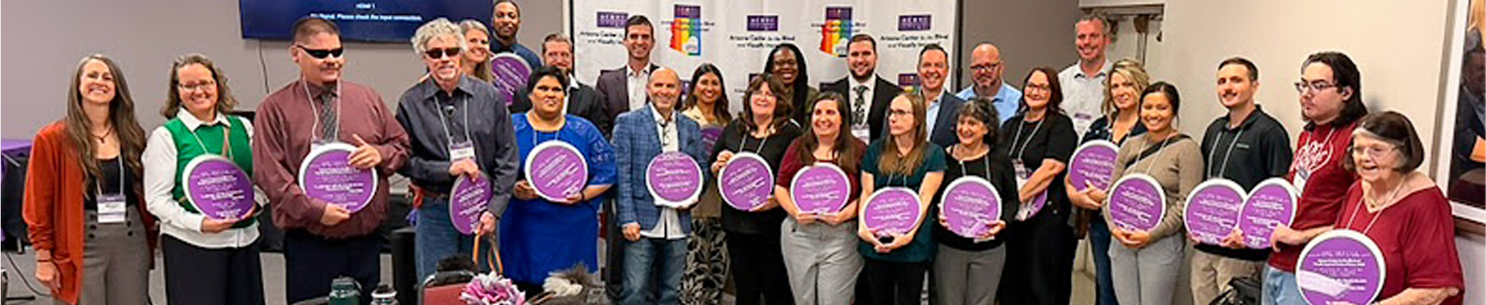 a photograph of Honorees of 2025 ACBVI Circle of Honor Awards.